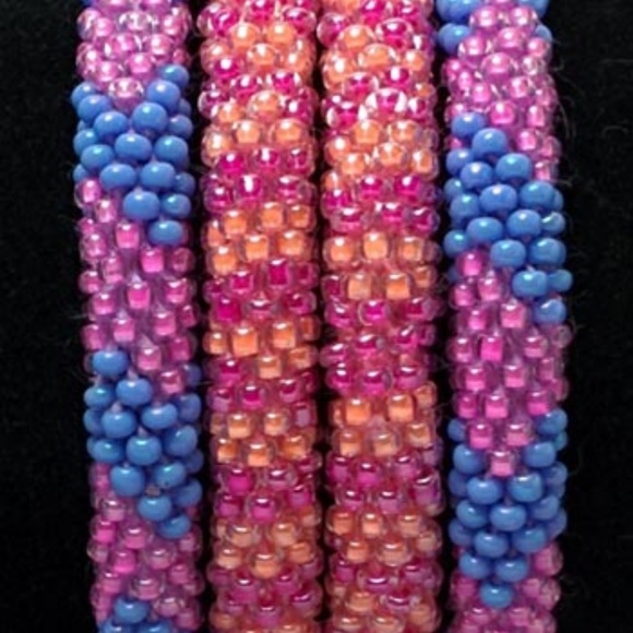 Handmade Crochet Rope Roll On Bracelet - Picture 3 of 3